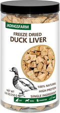 JADINGSFRM Freeze Dried Duck Liver Dog & Cat Treats, High Protein Single Ingredient, All Nature Raw, Grain Free, Gluten Free, Dog Treats for Training and Food Topper 8.8 Oz