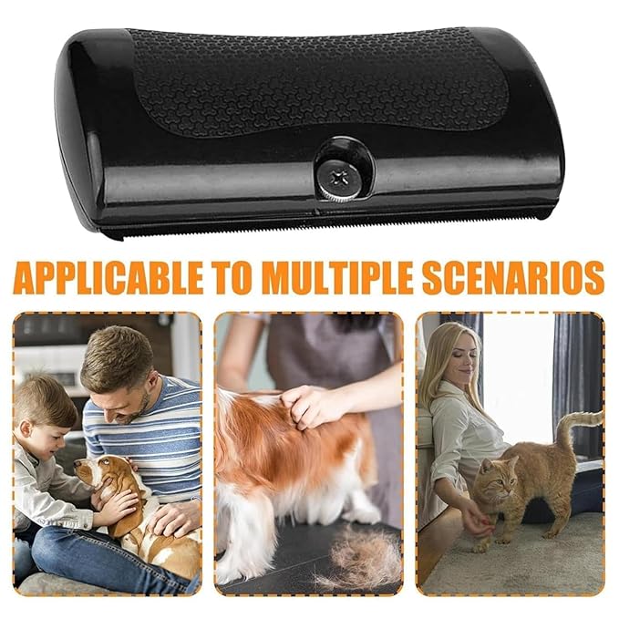 Deshedding Brush - Dog Grooming Supplies, Rhykin Brush for Pets, Dog Brush for Shedding, Pet Hair Removal Tool