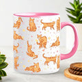 Orange Cat Mug 11 Oz Cute Ceramic Coffee Tea Cup for Women, Funny Cats Lover Gift for Christmas, Birthday, Housewarming - Gifts for Her, Mom, Cat Ladies, Kids and Friends