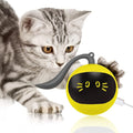 FOFOS Cat Toys 360°Self Rolling Ball Toy Interactive Toys Cat Wand Teaser Toys USB Charging Hunting Exercise Toys Indoor Gifts for Kitten/Puppy/Small Dogs (Yellow)