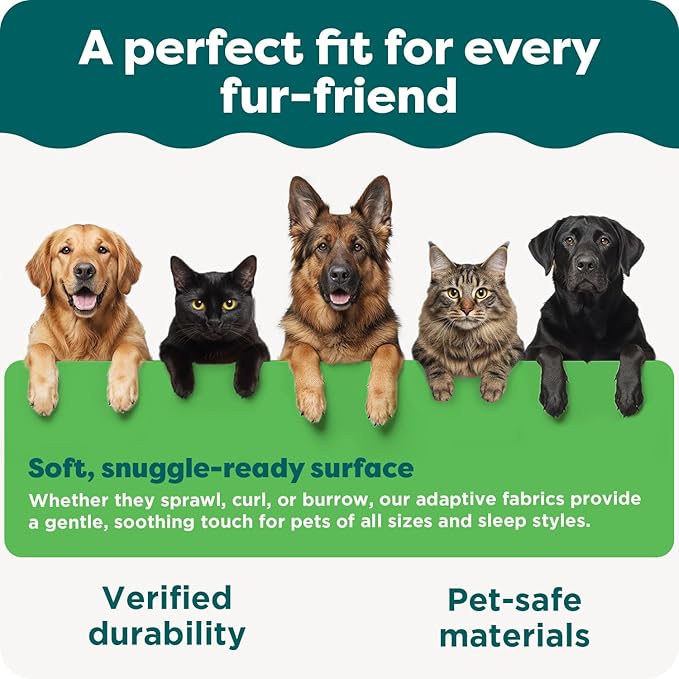 FurHaven ThermaNAP Self Warming Cat Mat, Dog Bed for Crates with Self-Warming Technology for Cozy Rest, Fully Machine Washable, Small, Plush Faux Fur, Espresso