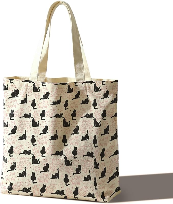 Tote Bag For Women Man, Reusable Work Shopping Grocery Shoulder Bags