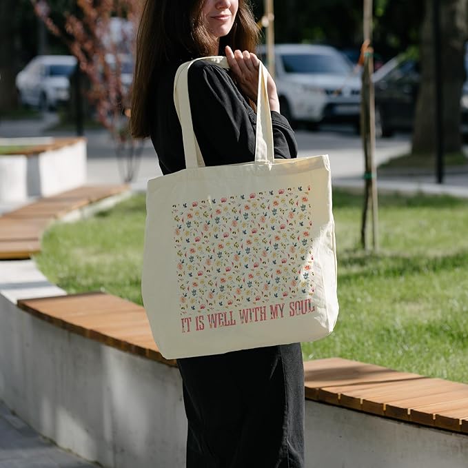 Tote Bag For Women Man, Reusable Work Shopping Grocery Shoulder Bags