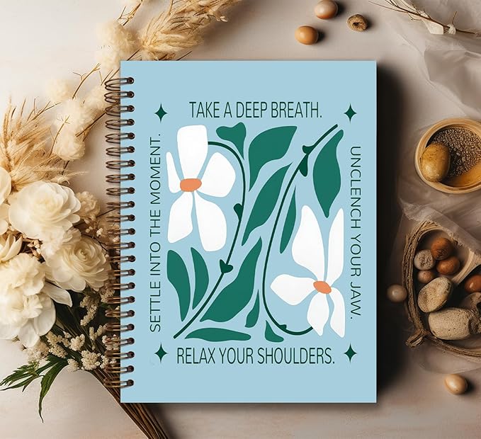 KDHTY Boho Mental Health Therapy Notebook,Psychologist Therapist Gift Notebook Journal for Counselor Therapy Office Work School Student Teacher,Therapy Journal Occupational Therapist Gifts 5.5 x 8.3