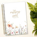 Bible Journal, Floral Spiral Notebook, Notebook for Bible Notes, Christian Gifts for Catholic Women Girls, 5.5x8.3 Inch - A08