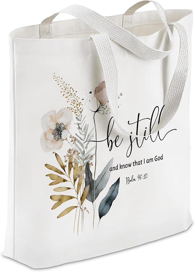 Gifts for Women, Canvas Tote Shopping Reusable Grocery Gift Bags