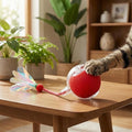 OAOAPLOS® Interactive Cat Toy Rolling Ball, Automatic Self-Moving Rechargeable Cat Ball with LED Light, Smart Indoor Exercise Toy for Bored Cats & Kittens, Durable Silicone & ABS Design