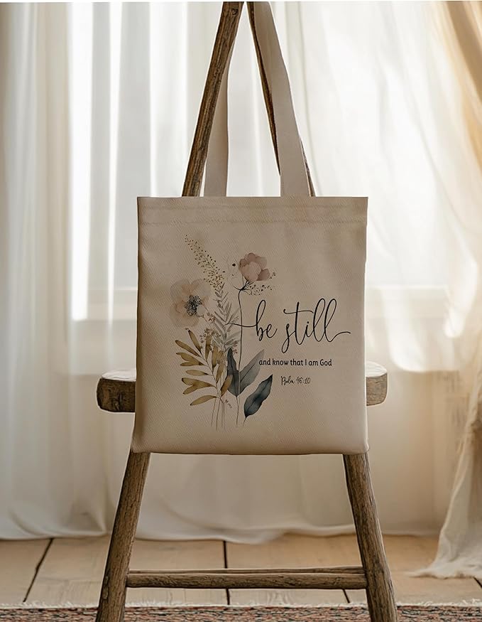 Gifts for Women, Canvas Tote Shopping Reusable Grocery Gift Bags