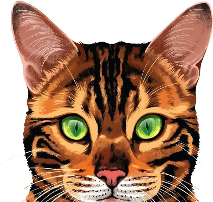 MUGBREW Spotted Brown Bengal Cat Ceramic Coffee Mug Tea Cup, 11 OZ