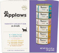Applaws Natural Wet Canned Cat Food, Limited and Natural Ingredients, High Protein with No Artificial Additives, Variety Selection in Broth (36 x 2.47oz Cans)