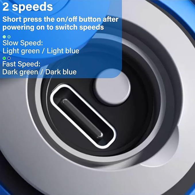 Interactive Cat Ball Toy with Feather, Smart Ball for Indoor Cats, Motion Activated Automatic Cat Toys, USB Rechargeable Toys, Blue