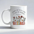 Floral Funny Retired Mug, Funny Retirement Gifts Coffee Cup, Retirement Retired Gifts for Woman, Every Sip Tastes Like It's Not My Problem Anymore Ceramic Coffee Mug 11 oz