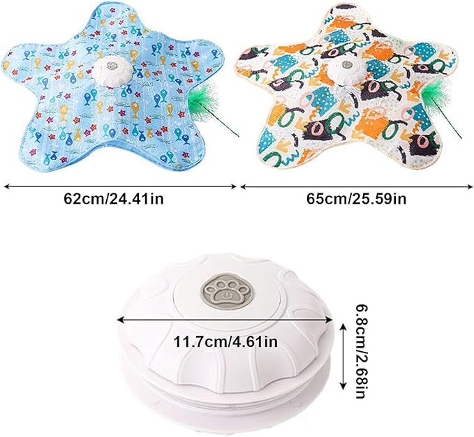 Automatic Kitten Toy, Rechargeable Cat Play Set, Motion Activated Ball with Rolling Feature, Interactive Pet Entertainment for Exercise, Cat Fun Toy, Indoor Play Device for Pets and Kittens