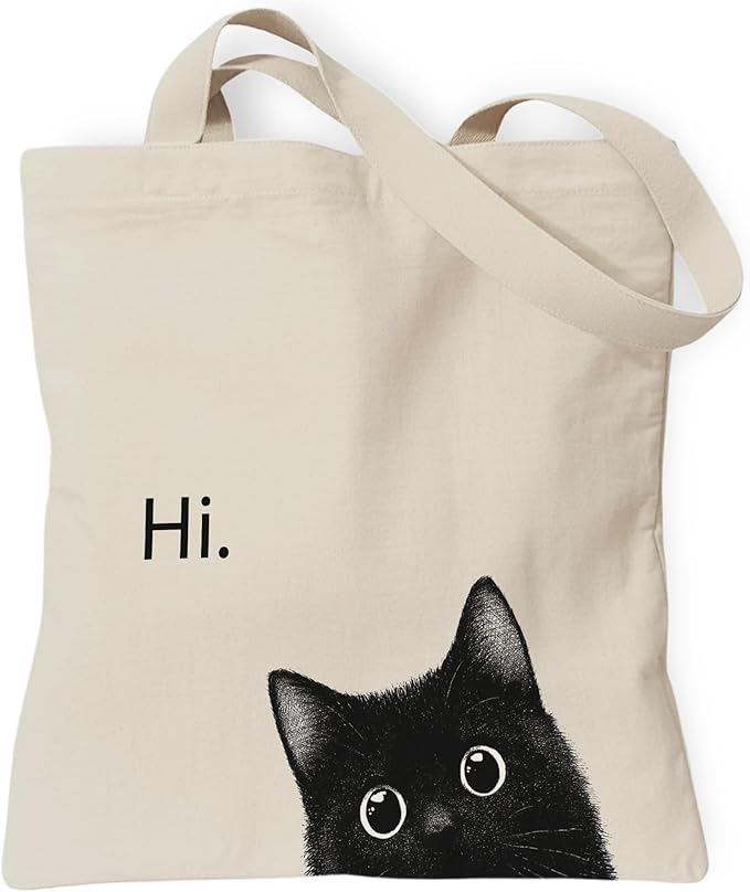 Pets Lover Gifts Tote Bag for Women, Dogs Cats Bee Aesthetic Canvas Bag with Inner Pocket