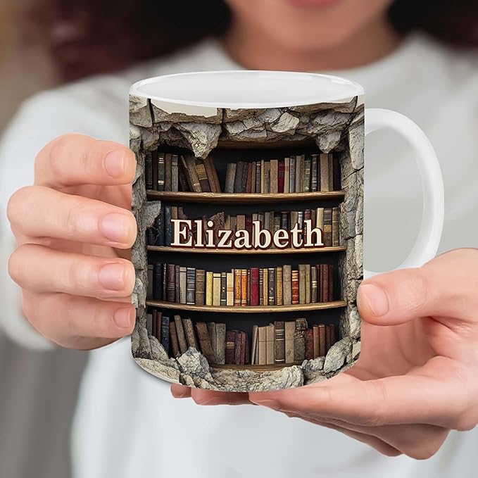 Personalized Book Lover Gifts - Book Lovers Gift For Bookworm, Readers, Librarians, Bookish - Books Are The Mirrors Soul Mug Custom Avatar - Bookish Gift For Friends, Women, Her