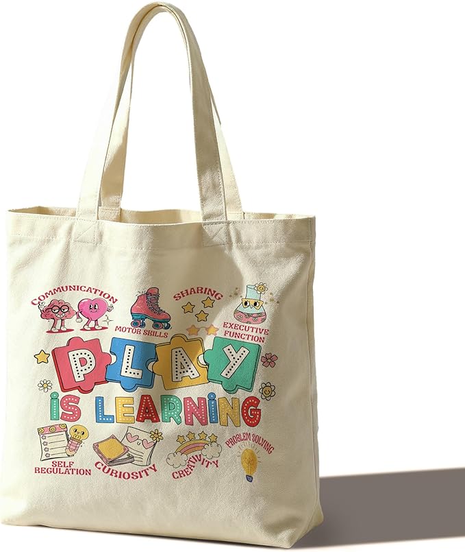 Tote Bag For Women Man, Reusable Work Shopping Grocery Shoulder Bags