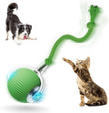 2026 New Self Rolling Dog Ball Interactive Cat Toys Automatic Cat Toy Self Moving Dog Toys, Interactive Rolling Dog Ball, 360° Smart Automatic Toy Electric. (Green)