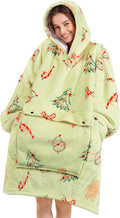 Narecte Cozy Oversized Blanket Hoodie Wearable Blanket Adults Soft Hooded Blanket Hoodie Birthday Gifts for Women Christmas