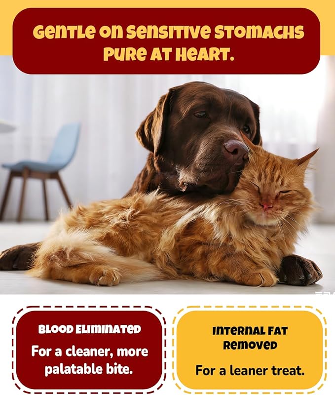 Freeze Dried Chicken Liver Dog Treats Cat Treats, Single Ingredient Liver Treats, Food Meal Topper, Rawhide Free Freeze Dried Chicken Liver High Protein, Training Pet Treats 4.6oz