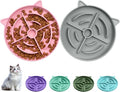 2 Pcs Silicone Slow Feeder Cat Bowl, Cat Slow Feeder for Food Training, Interactive Puzzle Bowls for Puppy, Kitten Dishes to Prevent Overeating, Treat Toys Suitable for Dry and Wet Food