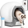 Petcove – Automatic Self Cleaning Litter Box – PurrTek Smart Automatic Litter Box for Multi-Cat Homes with Smart App Control (5GHz Wi-Fi), Triple Odor Control Quiet Operation & Advanced Safety Sensors