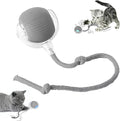 Smart Automatic Rolling Pet Ball, Interactive Electric Toy with Smart Sensor & Auto-Dodging, 6 Hours Playtime Rechargeable for Dogs & Cats (Grey,1pcs)