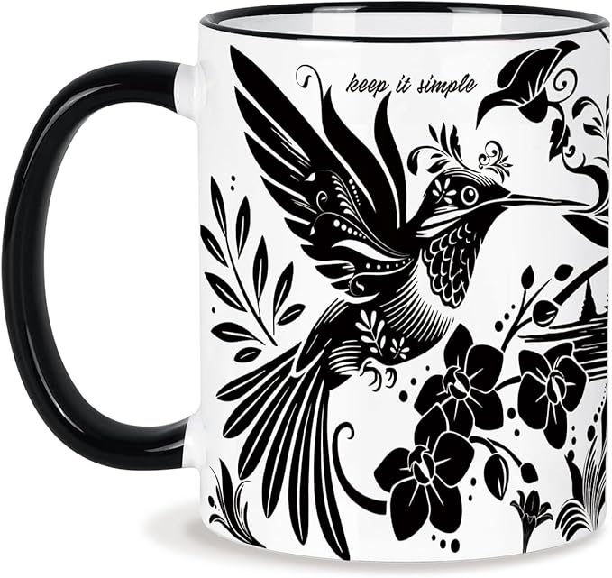 Hummingbird Gifts for Women 11Oz Hummingbird Mug, Mothers Day Birthday Gifts for Women, Boho Coffee Cup Birthday Gift, Graduation Gift, Ceramic Coffee Mugs Microwave & Dishwasher Safe