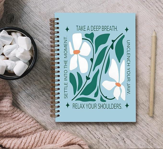 KDHTY Boho Mental Health Therapy Notebook,Psychologist Therapist Gift Notebook Journal for Counselor Therapy Office Work School Student Teacher,Therapy Journal Occupational Therapist Gifts 5.5 x 8.3