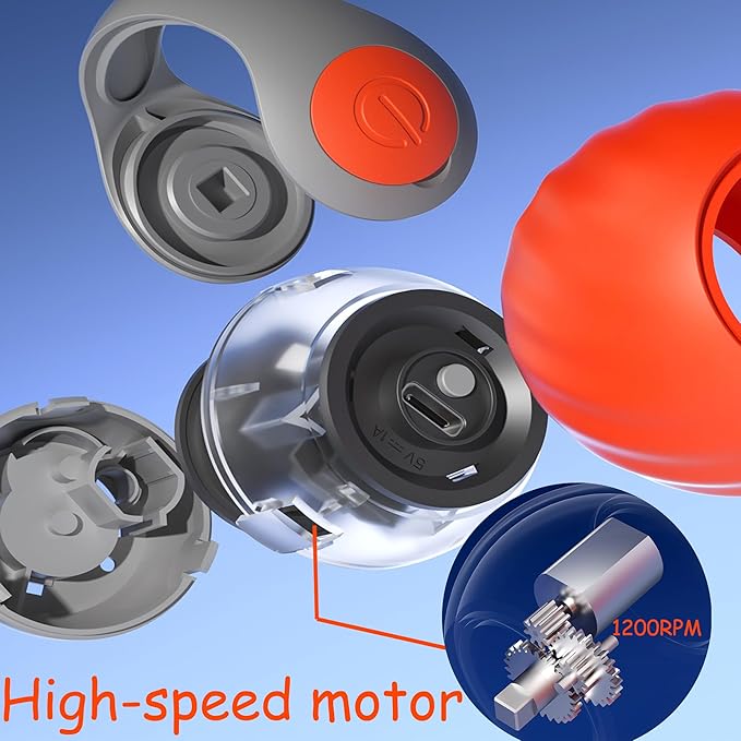 Interactive Cat Toy Ball for Indoor Cats,Automatic Moving Rolling Cats Toys with Tail, 2 Speeds Rechargeable Cat Enrichment Toys for Cats to Keep Them Busy (Orange)