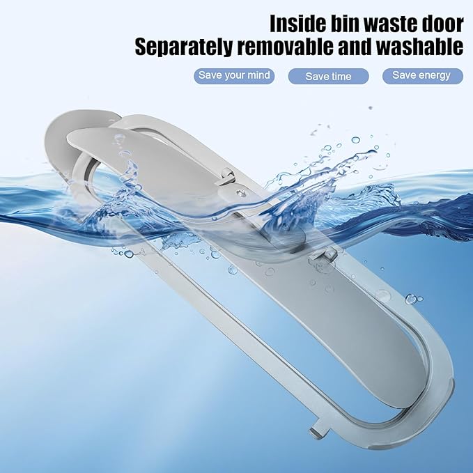 Ducksky Cover of Toilet Bin Replacement Part for 65L+9L Self Cleaning Cat Litter Box, Oval Door Accessory [Only Compatible with Orders Purchased After February 17, 2025]