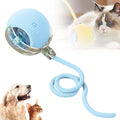 2026 Interactive Rolling Cat Dog Ball Toy – Smart Automatic Self-Moving Pet Toy, Upgraded Smart Automatic Electric Dog Ball for Bored Cats and Dogs (Blue)