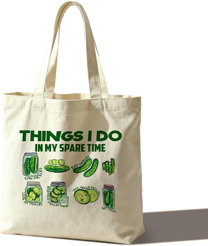 Tote Bag For Women Man, Reusable Work Shopping Grocery Shoulder Bags