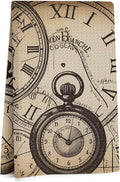 Ancient Pocket Watch Kitchen Towels, Retro Clock Decorative Absorbent Microfiber Dish Cloth Tea Towel, Waffle Soft Hand Towels for Farmhouse Home Bathroom Decor, Housewarming Gifts