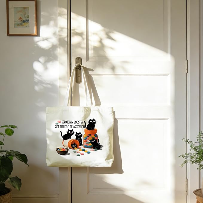 Tote Bag For Women Man, Reusable Work Shopping Grocery Shoulder Bags