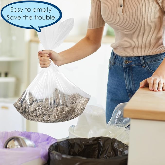 30 Count Cat Litter Box Bags Liners Compatible with Petsafe Self-Cleaning Cat Litter Box,Easy Clean & Replaceable Waste Bag