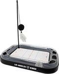 Pets First NHL Los Angeles Kings 5-in-1 Cat Scratcher Toy with Interactive Cat Ball Bell in Tracks