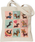 Pets Lover Gifts Tote Bag for Women, Dogs Cats Bee Aesthetic Canvas Bag with Inner Pocket