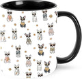 Dog Coffee Mug Funny Ceramic Tea Cup With Handle Dishwasher Microwave Safe for Women 11oz Porcelain Mugs