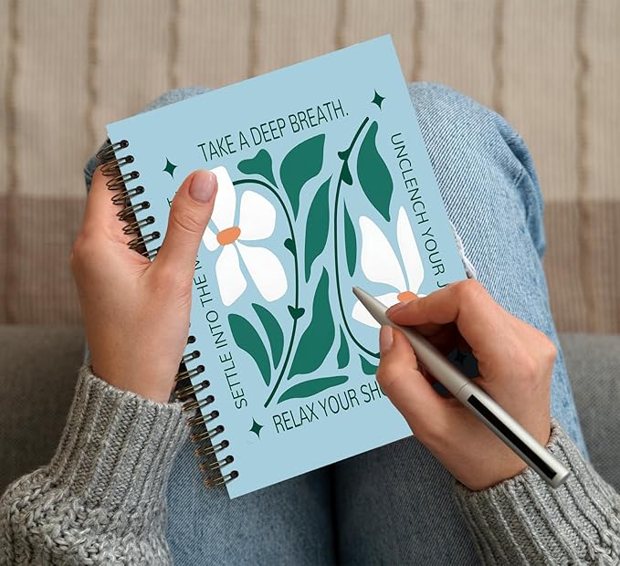KDHTY Boho Mental Health Therapy Notebook,Psychologist Therapist Gift Notebook Journal for Counselor Therapy Office Work School Student Teacher,Therapy Journal Occupational Therapist Gifts 5.5 x 8.3
