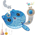 Interactive Cat Toy Electric Fast-Rolling Ball with Automatic Standby Active Mode Chirping LED Light with Sound Cat Hunting Toys for Indoor Cats