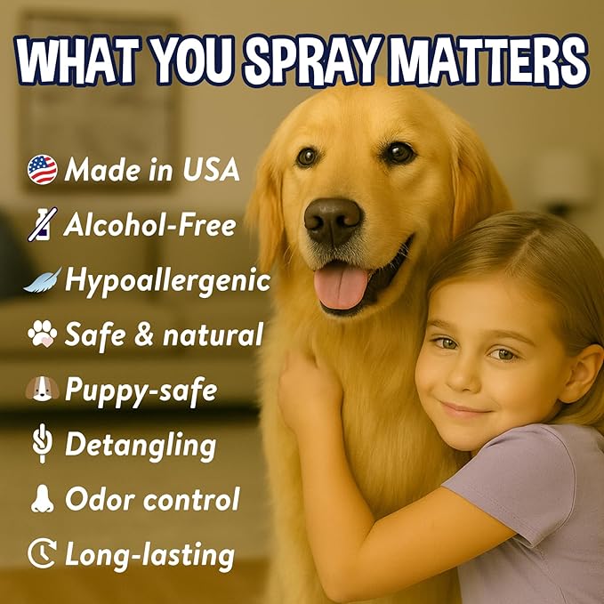 Bodhi Dog Waterless Shampoo - No Rinse Dry Shampoo for Dogs & Cats - Naturally Neutralizes Pet Smelly Odor - Safe for Puppies, Allergies & Sensitive Skin - Made in USA - Lavender (17 Fl Oz)