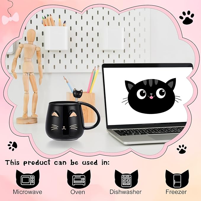 Havawish Cat Lover Gifts for Women Best Cat Mom Gift Basket Set Black Gift Box for Cat Lovers Birthday Mother's Day Cat Themed Gifts for Girl Lady Friend Daughter Sister Wife