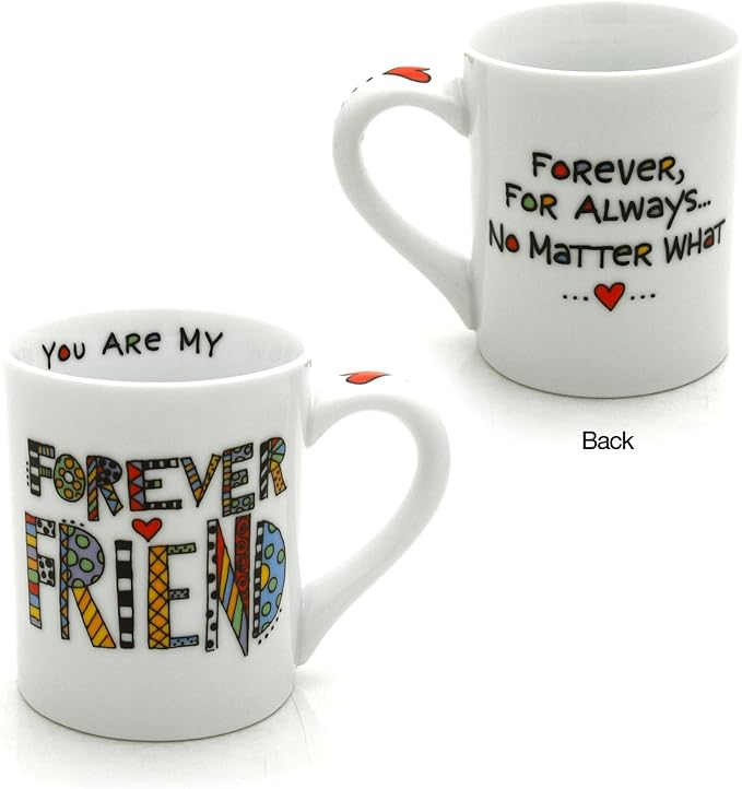 Enesco Our Name Is Mud Cuppa Doodle Friend Mug, 4.5 inches
