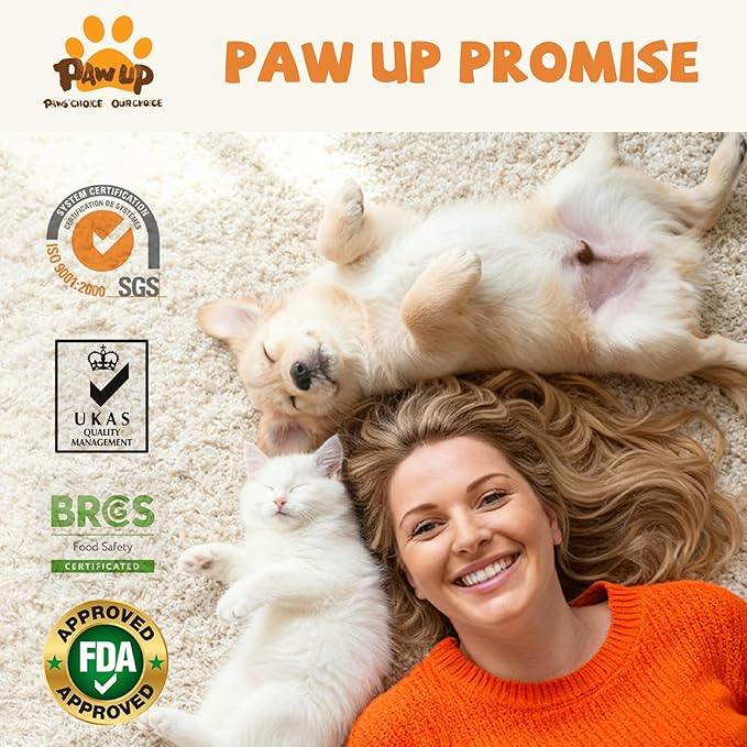 PAWUP Freeze-Dried Pumpkin Treats for Dogs & Cats – High Fiber, Single Ingredient Natural Snacks for Digestion & Gut Health, Healthy Food Toppers, 1.58 oz
