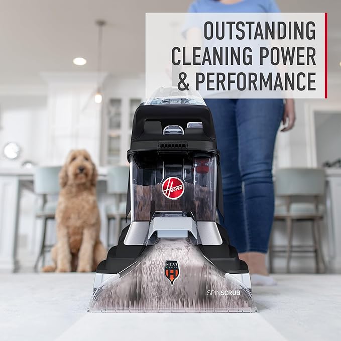 Hoover PowerScrub Elite Pet Upright Carpet Cleaner Machine, Lightweight Deep Cleaning Shampooer Machine with Pet Tool and Hose, Pair with Hoover Carpet Cleaner Solution