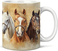 Horse Mug 11 oz, Horse Gifts for Women Men, Gifts for Horses Lovers Coffee Cups Ceramic, Animal Lover Gift Ceramic Mug for Coffee Tea Hot Cocoa Home Office Work