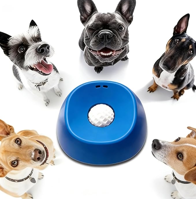 Slow Feeder Dog Bowl with Ball, Anti-Slip for Dogs Cats, Interactive Licking Toy for Liquid Treats Yogurt Bone Broth, Puppy Post Surgery Feeding Supplies (Blue)