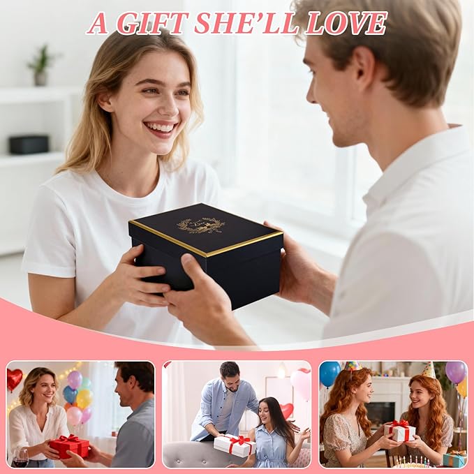 Mothers Day Gifts for Mom Wife from Daughter Son, Funny Birthday Gifts for Women – 14oz Ceramic Marble Mug with Gold Print and Knitted Bouquet, Unique Gift Set for Mom, Her, Wife, Sister, Friendship