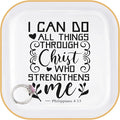Christian Gifts for Women, Inspirational Religious Gifts for Women, Teenage Girls,Philippians 4:13 Bible Verse Ring Dish, Baptism Confirmation Birthday Mothers Day Chrismas Graduation Gift for Her