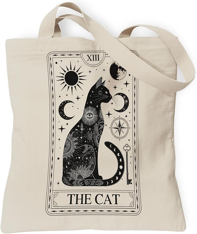 Pets Lover Gifts Tote Bag for Women, Dogs Cats Bee Aesthetic Canvas Bag with Inner Pocket